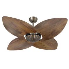 Ventilador Teto Volare Bronze Dunamis Rádica Imbuia 220V, 220V