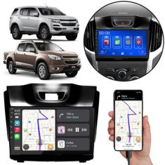 Kit Multimidia Carplay 9 Pol Blazer S10 2012 a 2016 MP5 + Câmera e Mol