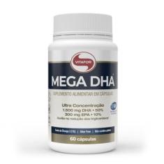 Mega Dha 1500mg Vitafor Ômega 3 EPA DHA 60 Cápsulas