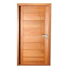 Porta Completa BBB Frisada em Arco em Madeira Maciça Tauari - Mapaf, 9