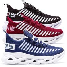 kit 3 tenis unissex masculino feminino Oldsen corrida academia, Pto br