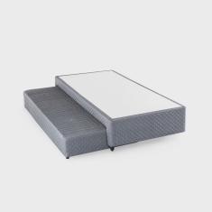 Base Box Solteiro com Colchão Auxiliar de Mola 88x188x28cm Seattle