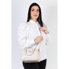 Bolsa pequena de couro croco Olívia-Feminino