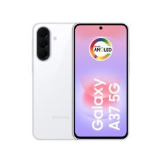 Smartphone Samsung Galaxy A37 128GB 5G 6GB RAM Branco 6,7" Câm Tripla 