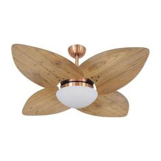Ventilador de Teto Dormamu Cobre 4 Pás Rádica Freijó 220V, 220V