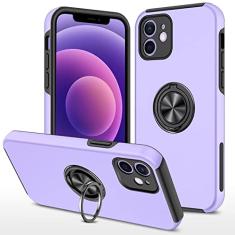 Capa à prova de choque para iPhone 13 12 11 Pro XS Max X XR Capa magnética para iPhone 7 8 6 6s Plus SE 2020 Armor Bumper Cover, Roxo, Para iPhone 11