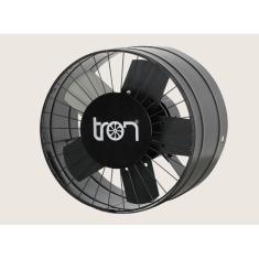 Ventilador Exaustor Axial Tron Bivolt 300MM Industrial 130W Combate Mofo e Umidade 5 Pás Aço Carbono Grafite