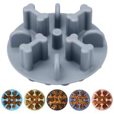 Inserção de tigelas para cães com alimentação lenta, de silicone macio, antiasfixia, alimentador lento, antiderrapante, compatível com tigelas elevadas regulares para cães