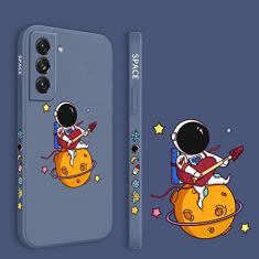 Capa de telefone do astronauta para Samsung Galaxy S21 S20 FE S10 Note 20 10 Ultra Plus A72 A52 A42 A32 A71 A51 A41 A31 A21S Capa, lilás cinza1, para nota 10