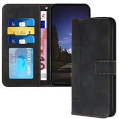 MEMAXELUS Capa carteira para iPhone 16 Plus, capa flip de couro PU genuíno com suporte para compartimento para cartão de crédito à prova de choque capa de proteção total para iPhone 16 Plus 6,7