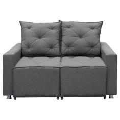 Sofá Retrátil e Reclinável 2 lugares Bariloche 1.60cm C/ Molas Linho S