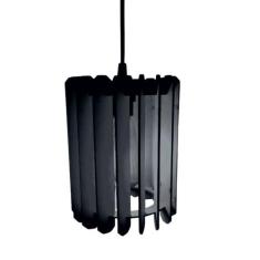 Luminária Teto tipo Pendente QUITO MDF - Completa - Cor: Preta - LENOB