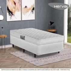 Cama Box de Solteiro Herval Frontier, Espuma Alto Suporte, 56x88x188 c