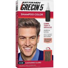 Shampoo Tonalizante Castanho Claro 60ml Grecin 5