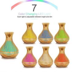 Umidificador e Aromatizador de Ar c/Led color e controle 500ml - Lelon