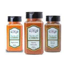 Páprica Defumada, Páprica Picante e Páprica Doce - Villa Cerroni