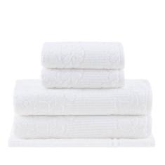 Jogo De Toalhas Buddemeyer Lollipop Banho 5 Peças Branco