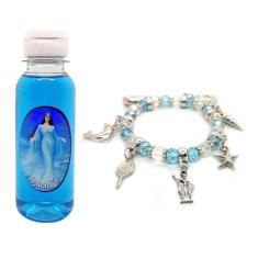 Kit Iemanjá Rainha Protetora Mãe com Perfume e Pulseira