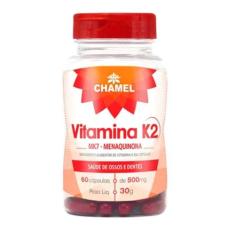Vitamina K2 Mk7 Menaquinona  60 Cápsulas De 500 Mg   Chamel