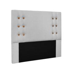 Cabeceira Cama Box Casal 140 cm Genova Linho Grigio S04 - D`Rossi