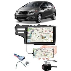 Multimídia 9" Polegadas Honda Fit 2015 à 2020 Espelhamento USB Bluetoo