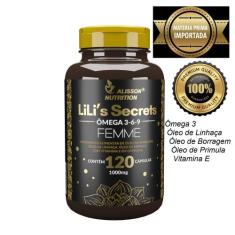 Omega Mulher 3 6 9 Femme Linhaça Borragem Primula Vitamina E 120cápsul