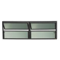 Janela de Alumínio Basculante 2 Seções 40x120cm Vidro Mini Boreal Plus
