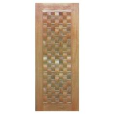 Porta de Madeira Maciça Couro Casmavi de Cedro Arana - 2.10 (A) X 0.82