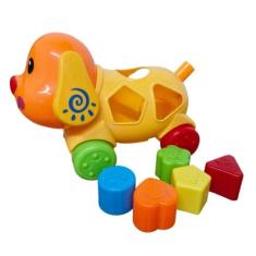 Brinquedo Carrinho Didático Infantil Bebê Peças de Encaixar Pedagógico