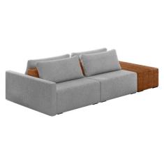 Sofá Ilha 2 Lugares Living 232cm Modulado Para Sala Lary Bouclê K01 - 