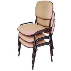 03 Cadeiras para Auditórios Linha Hotel Auditório Bege