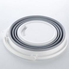 Balde Retrátil Dobrável Silicone - Portátil 10 Litros
