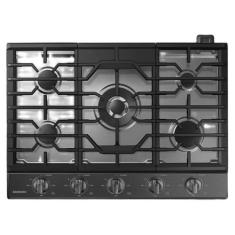 Cooktop samsung 5 queimadores com wi-fi e dupla chama black 127v na30n