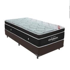 Cama Box Marrom Solteiro Ortobom Elegant Molas Ensacadas