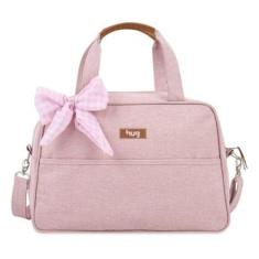 Bolsa de Maternidade Hug Média Mescla Rosa-Feminino