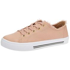 Tênis Moleca Casual Feminino, Rosa, 34