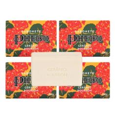 Kit 4 Sabonete Phebo Granado Gerânio Bourbon Glicerina Vegetal Natural