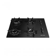 Cooktop a Gás Embutir Mueller MCG4BB 4 Bocas Vitrocerâmico Ultra Chama Preto Bivolt