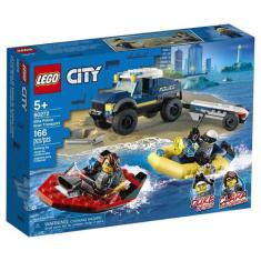 Lego City Transporte De Barco Da Policia Elite 60272 166 Pcs