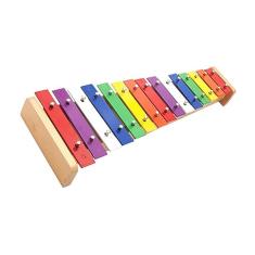 Xilofone Colorido de Madeira, 15 Notas, Kit de Percussão para Bebês, Educacional Pré-escolar, Piano de Batida de Mão para Educação Infantil