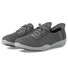 Skechers Tênis feminino Newbury St-Our Time Hands Free Slip-ins, Carvão, 36