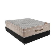 Cama Box Viúvo Preto e Colchão Airtech Springpocket Molas Ensacadas Or