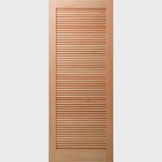 Kit com 2 Folhas de Porta Maciça 210x70cm Eucalipto Pm09 Veneziana Cruzeiro Portas