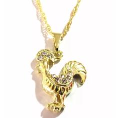 Colar Cordão Publicidade Galo Folheado A Ouro 18k
