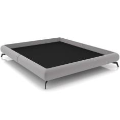 Cama Casal Base Box Pés De Ferro Estilo Industrial 156cm Otto P05 Velu