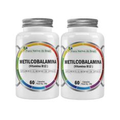 2 Vitamina Metilcobalamina 414% 60 Cápsulas - Flora Nativa, sem
