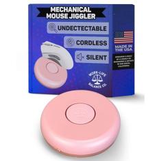 Mouse mecânico aleatório Work-Life Balance - Dispositivo agitador indetectável para manter a tela ativa, movimentadores sem fio para laptop, PC, trackpad, movimentadores sem fio para itens essenciais