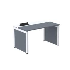 Escrivaninha Mesa Escritório PSCPP140 140cm Industrial Grafito e Branc