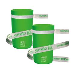 2 Copos Eco Verde com Cordão Green Cups 500 ml