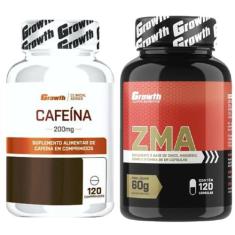 Cafeina 200Mg 120 Caps + Zma 120 Caps Growth Supplements